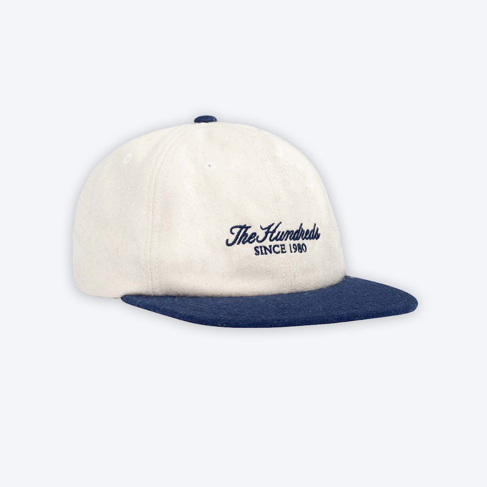 The Hundreds Rich Wool Strapback White