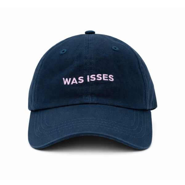 Navy Egotrips Dad Cap Was Isses with front embroidery.