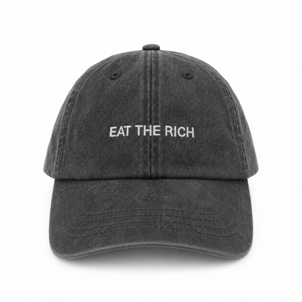 Egotrips Dad Cap Eat The Rich VintageSchwarz