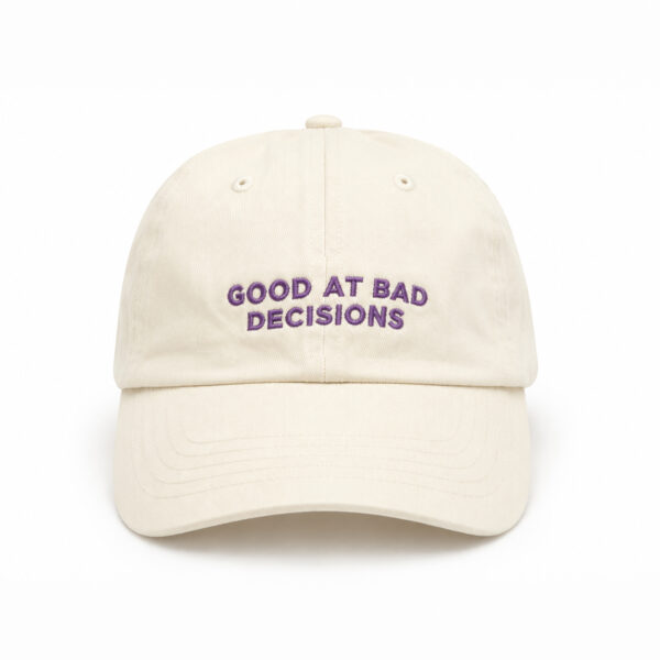 Egotrips Dad Cap Good At Bad Decision Creme