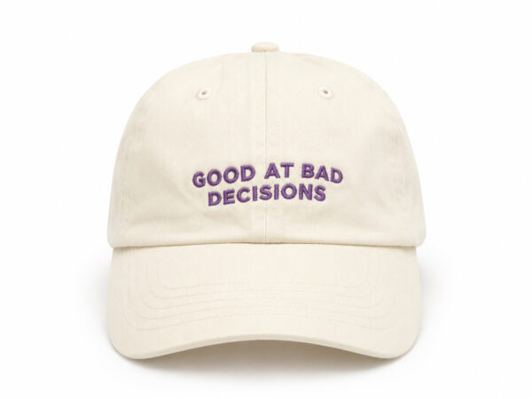 Egotrips Dad Cap Good At Bad Decision Creme